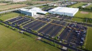 Large honda parking lot is complete