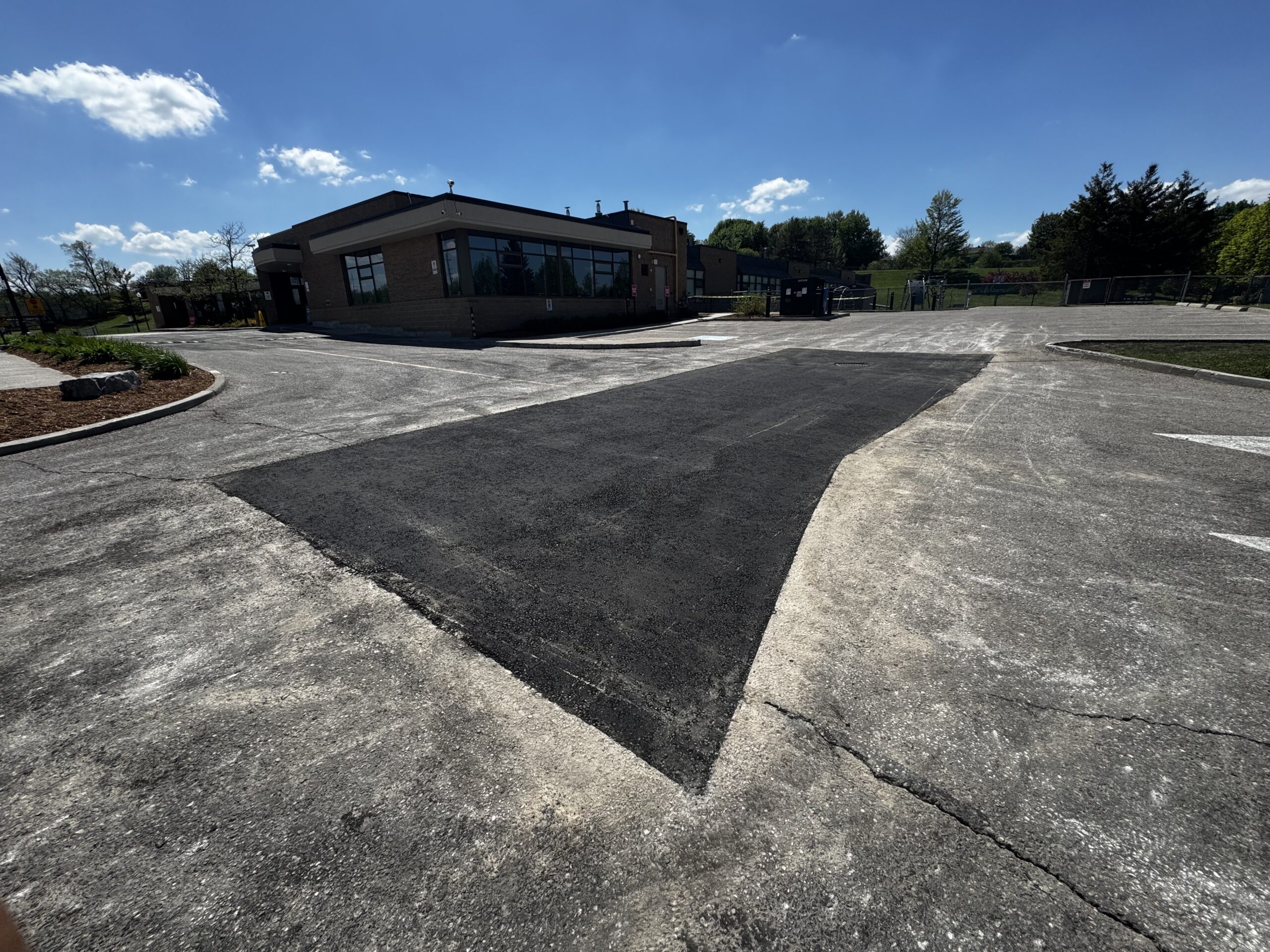 Aurora Montessori School Paving Repair is completed